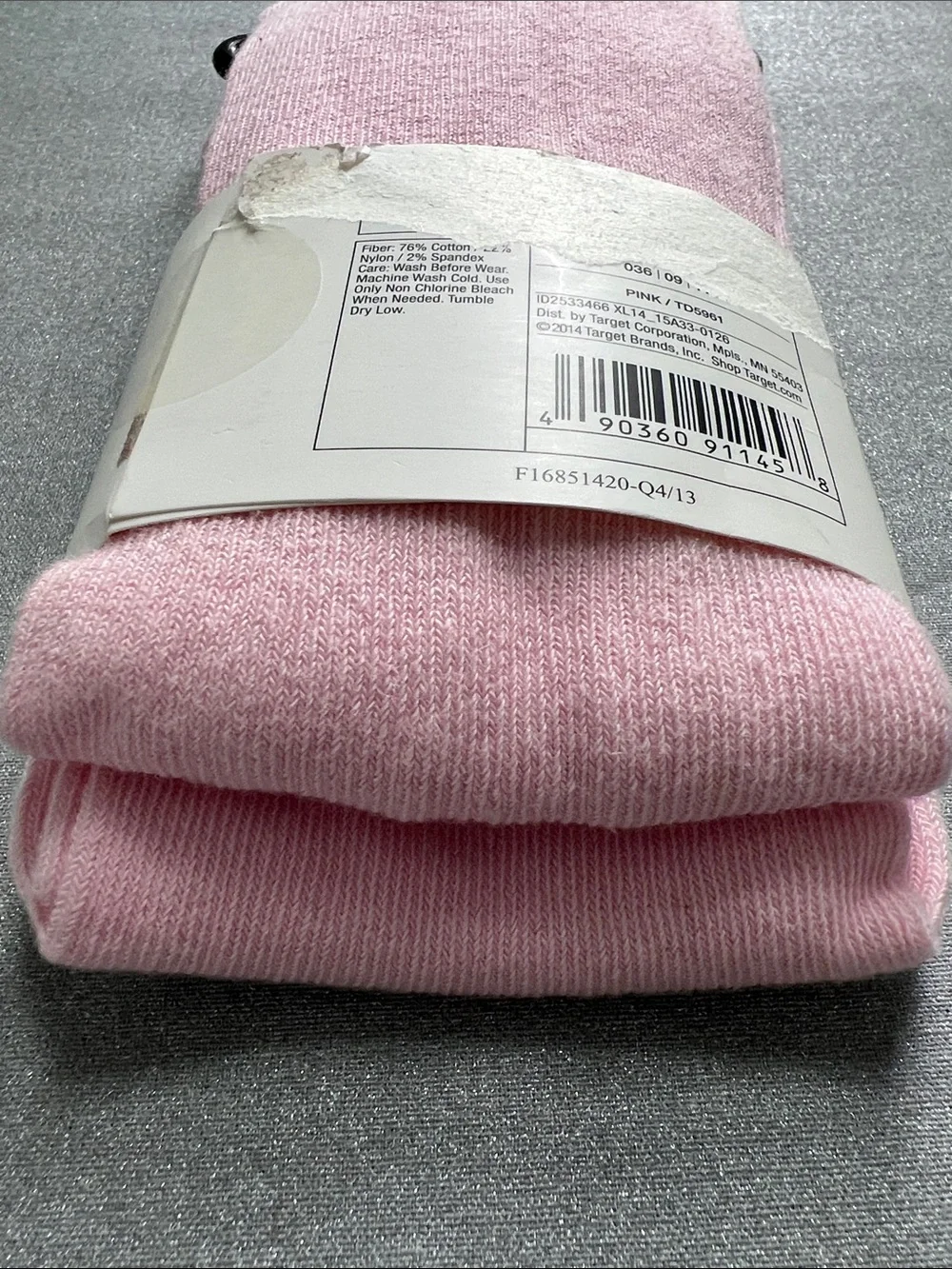 Xhilaration Girls' Light Pink Tights NWT Size 7-10